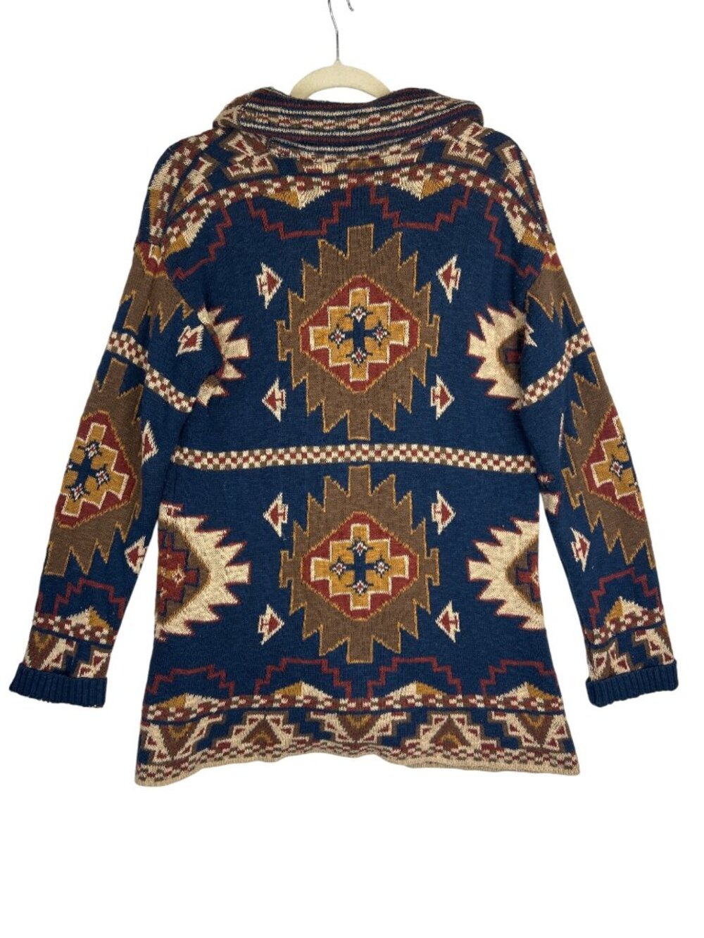 Faherty Women's Lodge Cardigan Women's S Aztec Southwestern Geometric Sweater - Picture 4 of 15